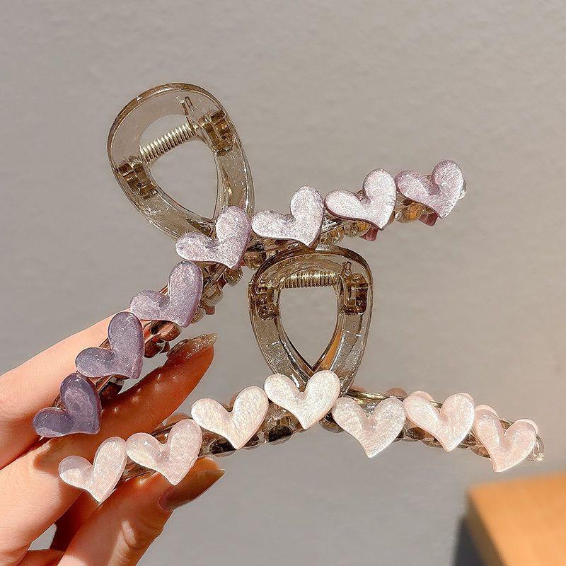 

Летняя любовь сердце заколка-краб для волос - 2024 Новая высококачественная женская заколка аксессуар