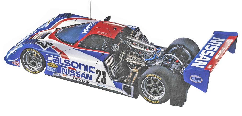

Hasegawa Calsonic Nissan R89C Super Detail Plastic Model Kit CH45 1/24 білий