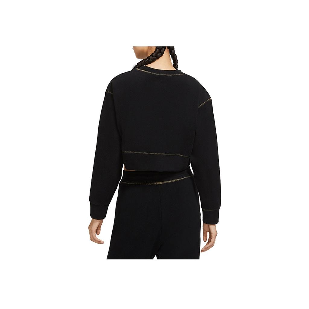 Nike Therma Icon Clash Cropped Langarm Trainingshoodie Damen Tops Schwarz CU6094-010