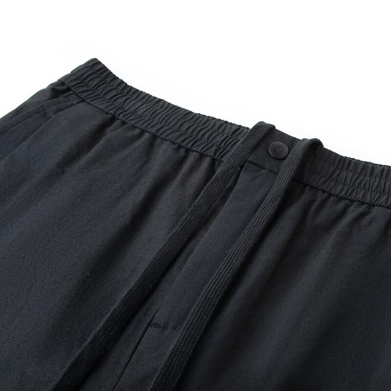 Luozi Herren Tussahseidenmischung Gerade Bein Freizeithose