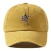 With Leopard Print Star Design Baseball Caps Breathable Sunscreen Hats  Fishing and Hiking