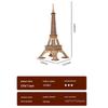 3D Wooden Puzzle Model: Eiffel Tower & Arc De Triomphe - Ancient Building Ornaments for Kids
