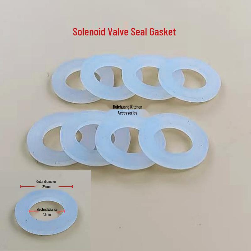Gas Safety Kit: Rubber Gasket, Noodle Cooker, Steamer, Burner, Solenoid Valve, Leak Prevention, Sealing & Flat/Raised Gaskets.