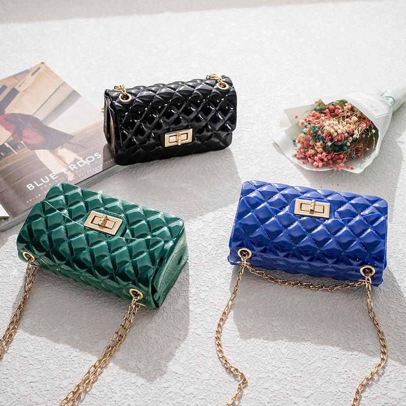 Argyle Jelly Small Handbag 2024: Fashionable & Versatile Shoulder Chain Bag for Women