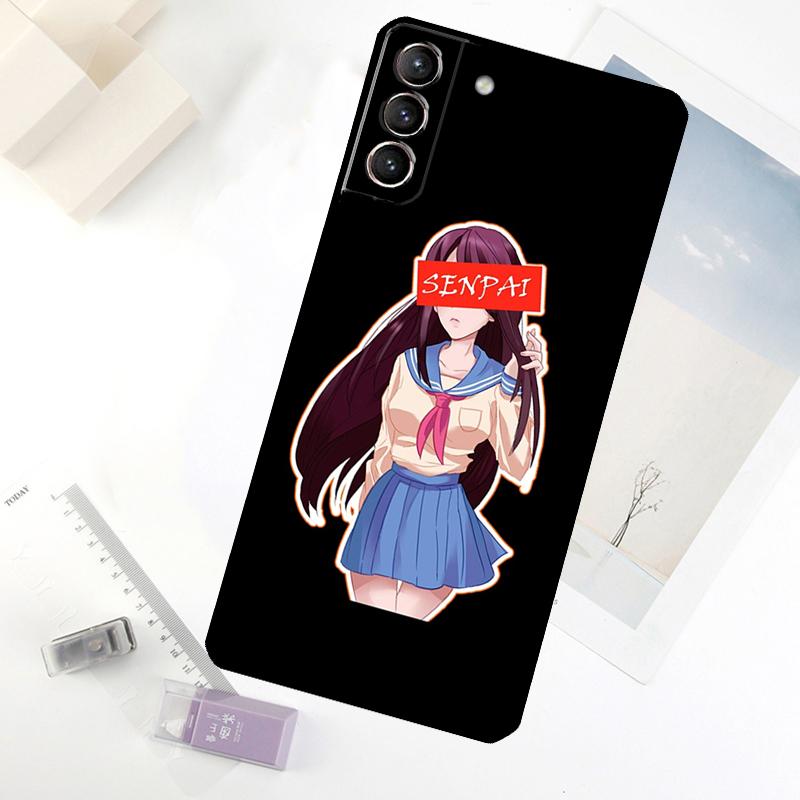 Sugoi Senpai Anime Handyhülle Für Samsung Galaxy S25 S24 S23 S22 S21 S20 S26 Ultra S10 Plus S23 FE S25 FE Hülle