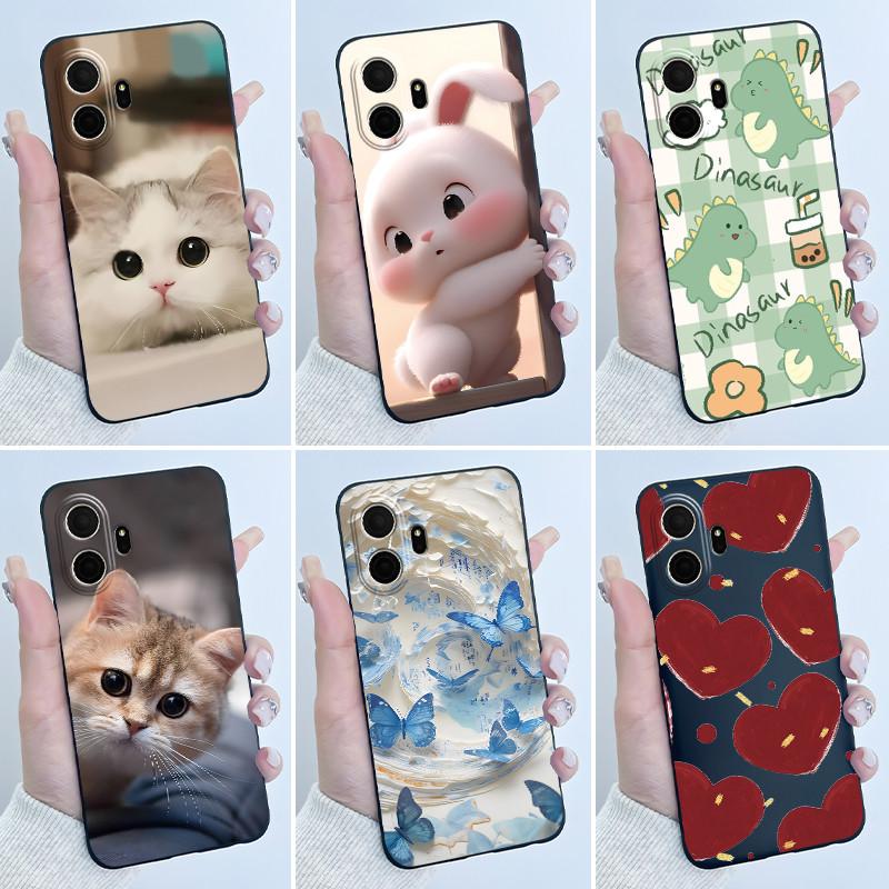 Süße Hülle für TCL K70 5G/TCL K70 SE (T453D) Hülle Case Druck Schale Schutzhülle Weiches Silikon Cartoon Handyhülle Coque