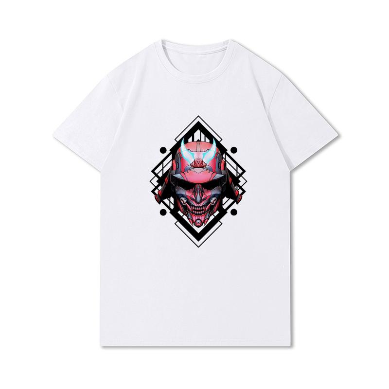 Tricouri 100% bumbac de vară pentru bărbați Vintage Samurai Retro Japanese Gaming 2077 Art Gam Printed Casual Top Tricouri