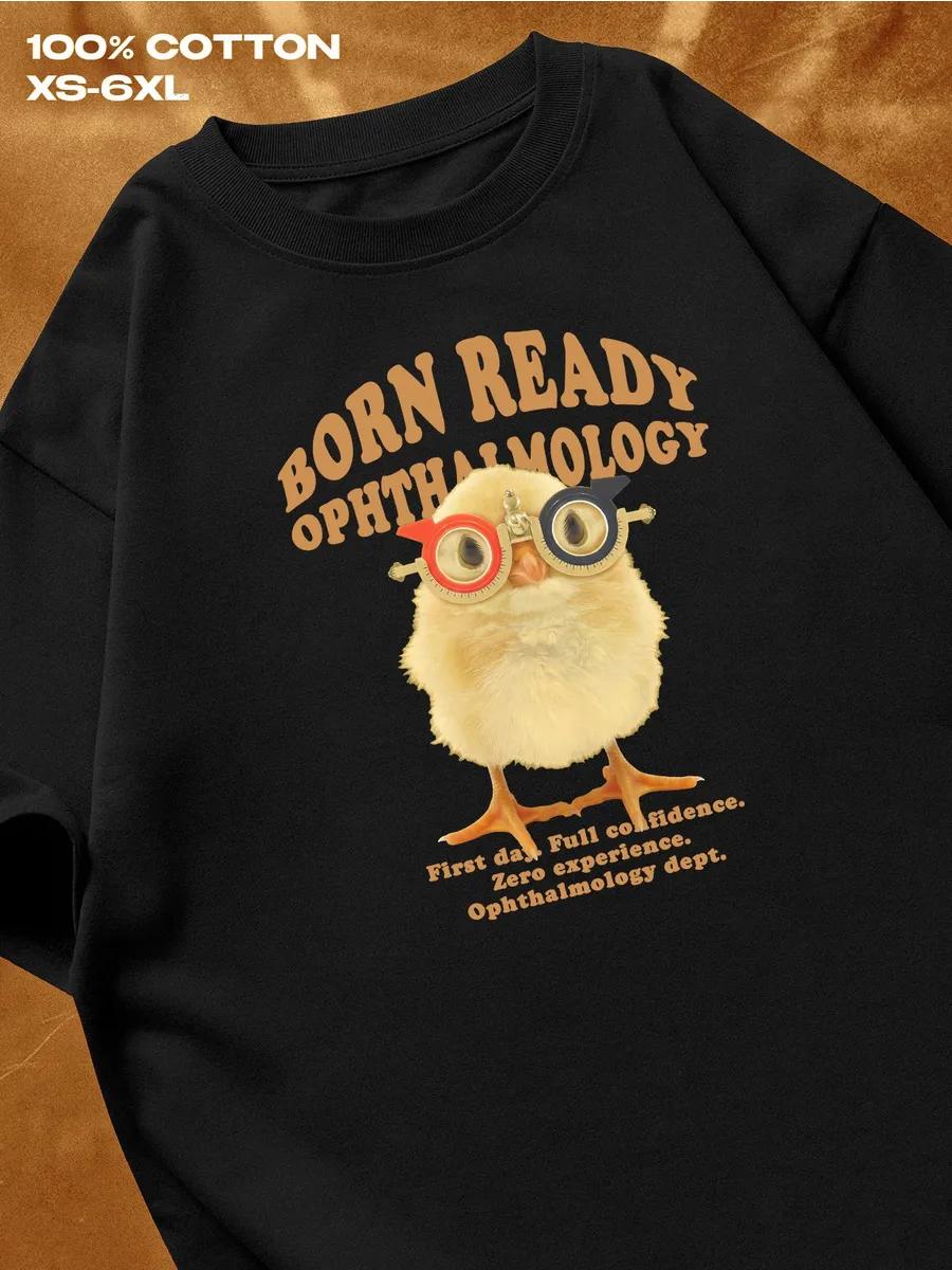Футболка Офтальмолога Мужская Футболка Женские Футболки с Принтом Букв Короткий Рукав Футболка Повседневная Уличная Футболка Топ XXXXL
