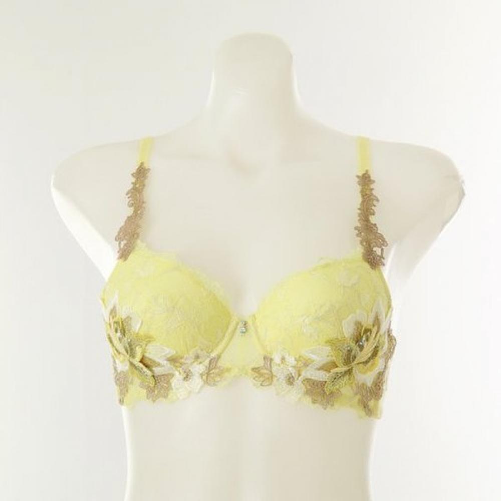 

WaCoal Salute Oriental Applique Pad Bra C Cup[dbr0473C] Red/75C