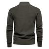 Men’s Business Casual Zip-Up Knit Sweater