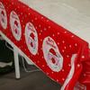 180x108cm Christmas Tablecloth Plastic Xmas Decoration Cute Christmas Table Cover  Party Decor