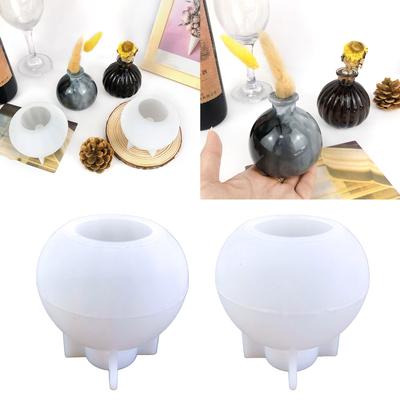 Sukkulenten Pflanzvase Harz Silikonform Geeignet für DIY Garten Beton Blumentopf Kerzenhalter Handwerk Heimdekor