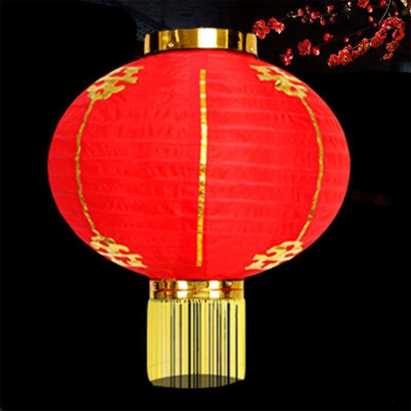 Chinesische Laternen Dekoration für Chinesisches Neujahr Frühlingsfest Hochzeit Stoff Hängende Laternen Lampenfest Feier
