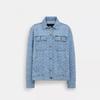 Coach Signature Denim Jacket Light Wash