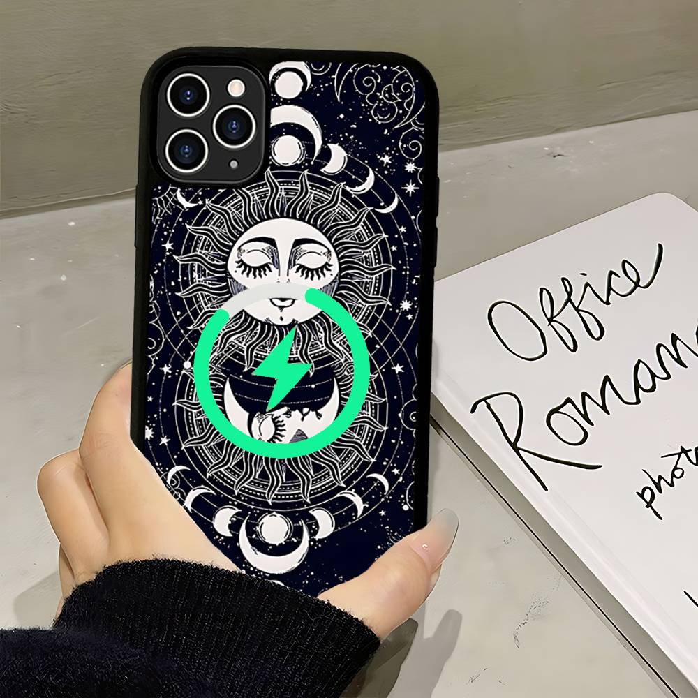 

Witches Moon Tarot Mystery Totem For Magsafe Phone Case For IPhone 17 Air 16 15 14 13 12 11 Pro Max Plus Shockproof Cover iPhone 14