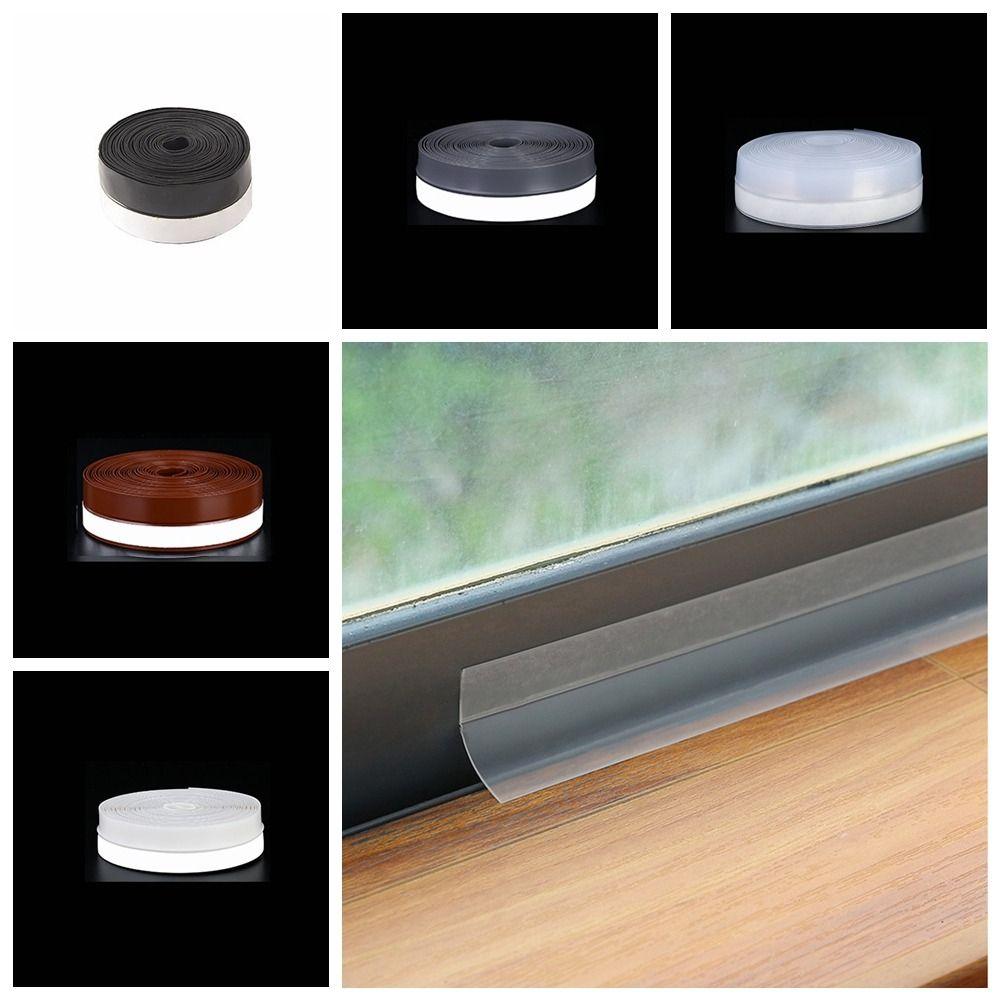 

Insect Proof Door Bottom Seal Strip Self-adhesive Silicone Sealing Tape Home 25mm білий