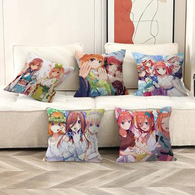 Kawaii Anime Quintessential Quintuplets Pillowcases Home Bedding Decorative Pillow Cover Wedding Super Soft Pillow Case