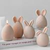 DIY Easter Bunny Egg Candle Mold Egg Shape Aroma Plaster Resin Decoration Silicone Molds Easter Candle Making Supplies