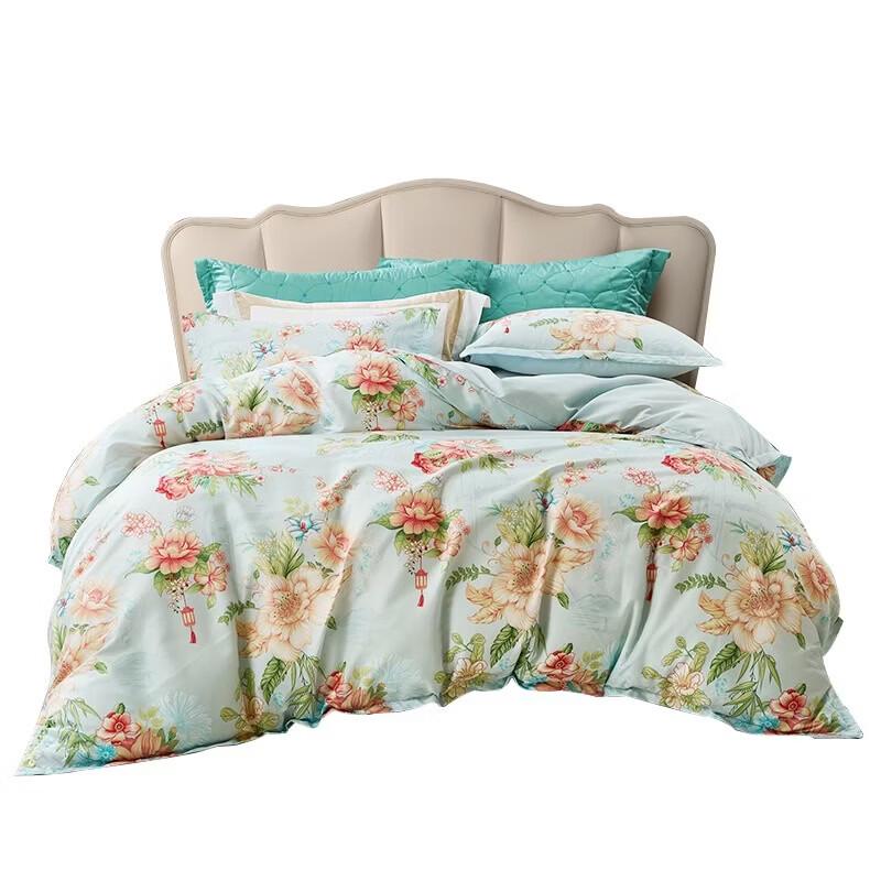 Fuanna Lakeside Breeze Brushed Printed Bedding Set