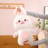 Cute Fat Rabbit Plush Toy Doll White Bunny Doll Big Eared Rabbit Bed Sleeping Pillow Birthday Gift
