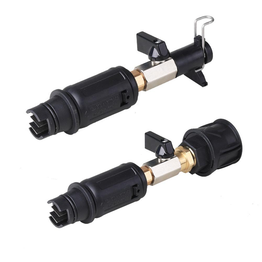 High Pressure Washer Nozzle with Safe Lock Quick Plug Connect Sprayer Wear Resist Angle Adjustable Washer Nozzle for Car Washing