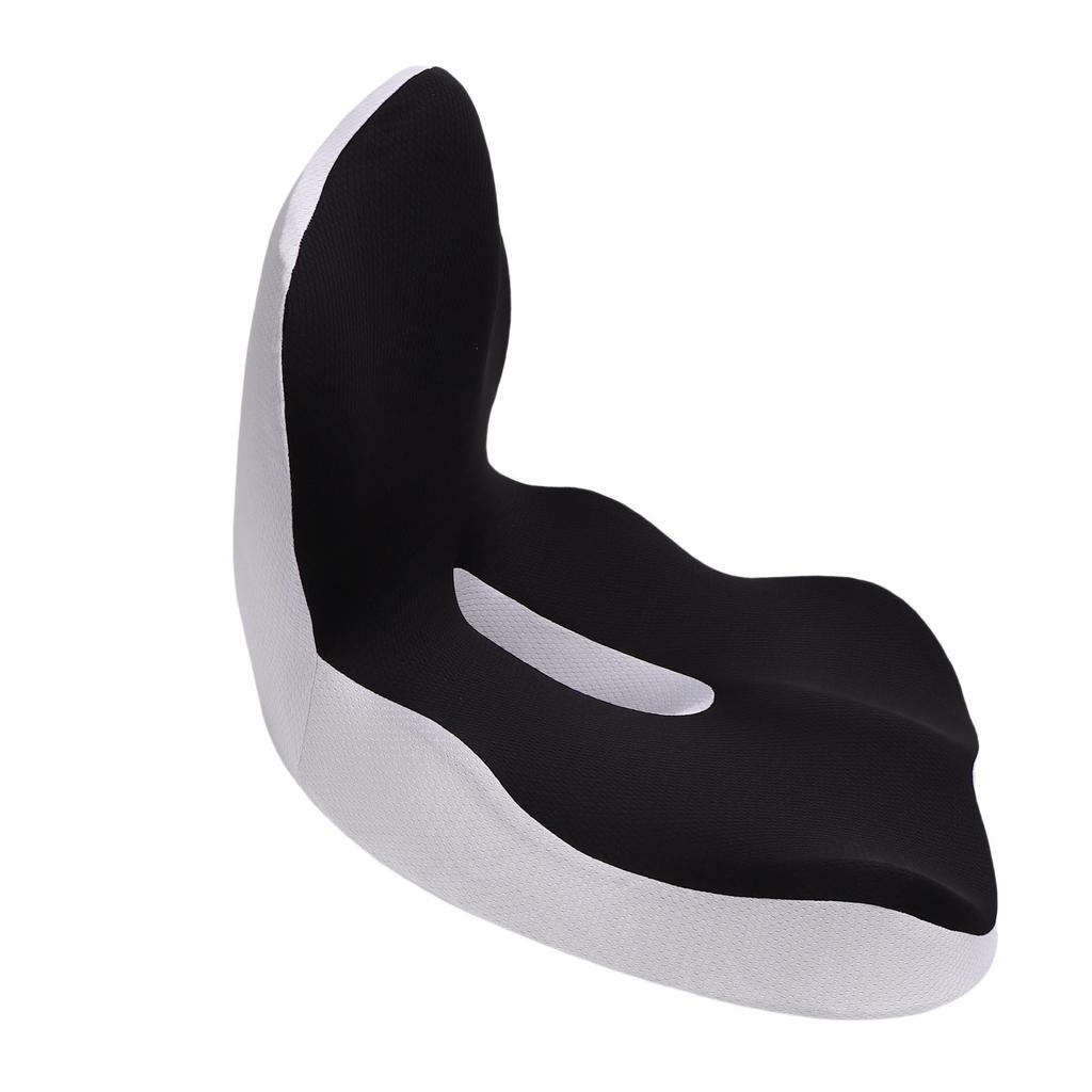 Seat Cushion and Lumbar Support Pillow One Piece Back Support Office Chair Cushion with Removable Washable Cover