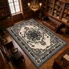 Classical Flower Pattern Carpet Retro Living Room Decoration Foldable Washable Soft Mat Bedroom Sofa Area Study Rug Non-slip