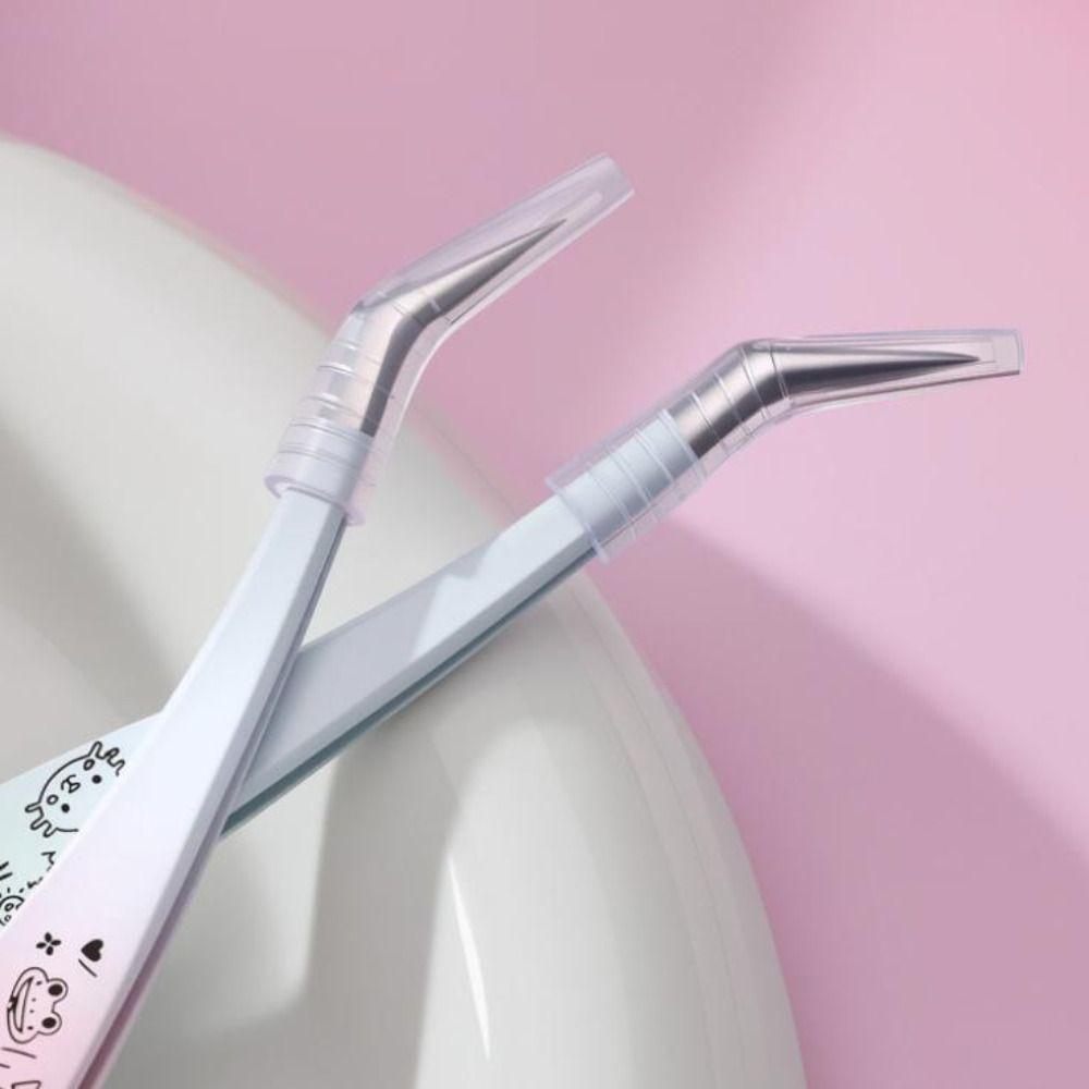 High Precision False Eyelash Tweezers Anti-static Eyelash Curler  Extensions Grafting