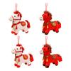 Zodiac Horse Theme Doll Good Luck 2026 Blessings PP Cotton Filling Doll Auspicious Horse Soft Toy Home Decor