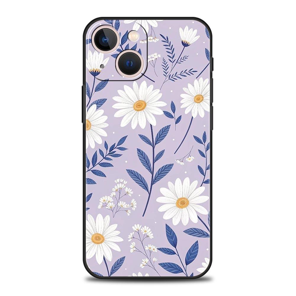Phone Case For iPhone 17 16e 15 14 13 12 11 Pro Max SE 7 8 Plus Shell iPhone 16 Soft TPU Cover Stylish Flower Patterned Design