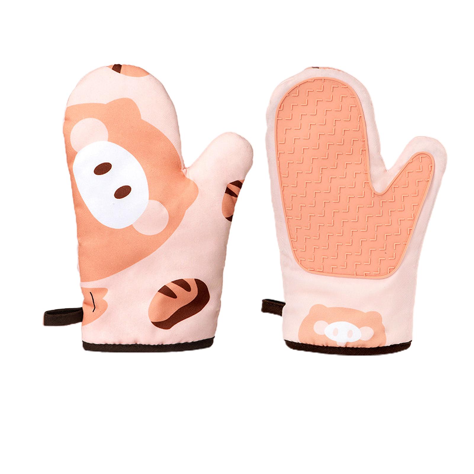 

1/2 шт. Прихватки для духовки с противоскользящими термостойкими силиконовыми накладками, моющиеся изоляционные перчатки для кухни, готовки, выпечки