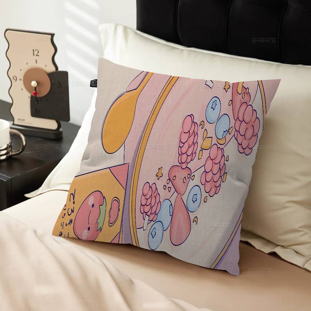 Pink Cartoon Animation Cushion Cover Decorative Pillow Sofa Home Decor Case Pillow Cases
