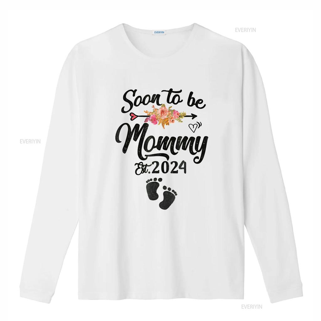 Soon To Be Mommy 2024 Mothers Day First Time Mom Pregnancy T Shirt Vintage Washed Designer Clothes Unisex Casual Streetwear