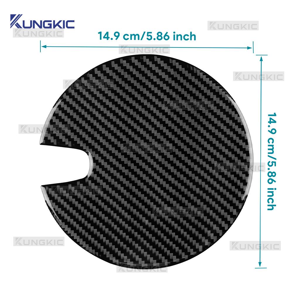 For Vauxhall Opel Astra H MK5 2004 2005 2006 2007 2008 2009 2010 Real Soft Carbon Fiber Sticker LHD RHD Car Fuel Tank Cap Trim