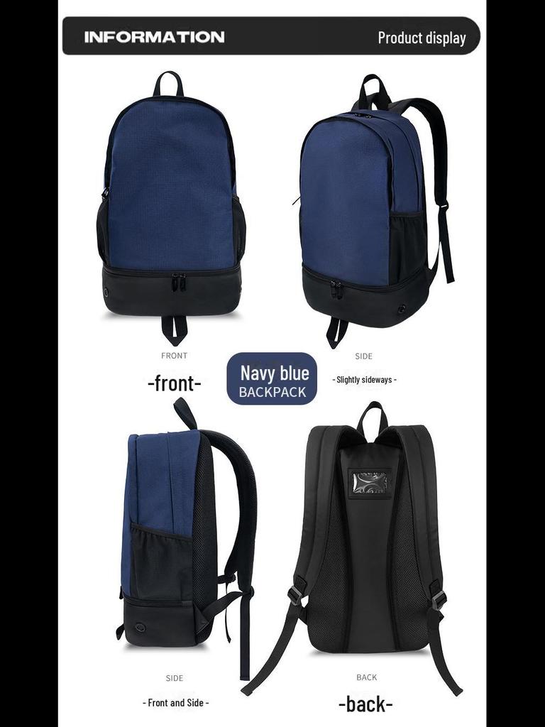 Men's Large Casual Backpack - Outdoor, Double-Duty, Logo Print, Laptop/Travel/School Bag