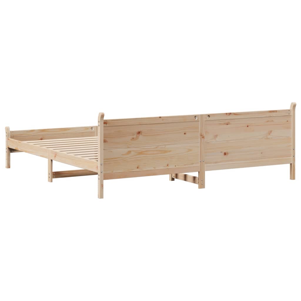 Solid Wood Bed Without Mattress 180x200 Cm Pine Wood