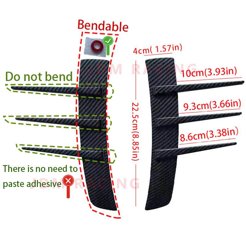 Universal Motors Fender Decoration Car Anti-scratch Anti-collision Decoration Sticker ABS Car Simulation Outlet Side Sticker