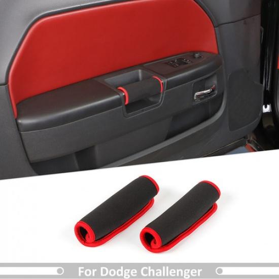 For 2009-2014 Dodge Challenger Door Handle Grab Cover Door Knob Cushion Pad Mat
