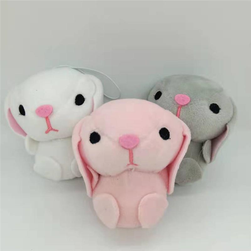 1PCS Drooping Ears Rabbit Plush Toys Small Pendant Cute Cartoon Bunny Stuffed Toy for Kids Activities