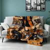 Haikyu Anime Print Flannel Blanket High Quality Warm Comfortable Cover for All Seasons Perfect for Gifts Home Decor