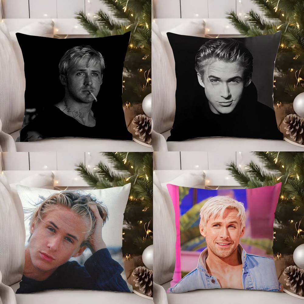 Singer R-Ryan Gosling Pillow Case Sofa Short Plush Double-Sided Hd Printing Room Home Office Gift Cushion Cover