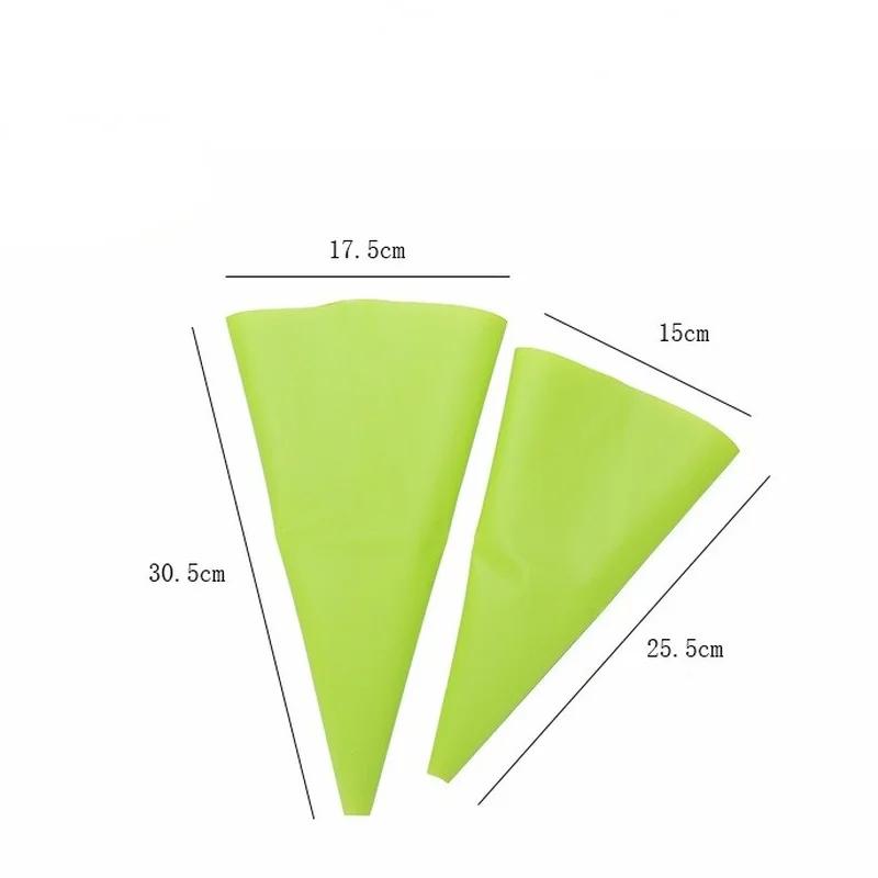 Confectionery Bag Silicone Icing Piping Cream Pastry Nozzle Bags DIY Reusable Cake Decorating Baking Tools for Russian Tips