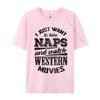 Funny Western Movie Lover Unisex Movie Fan Printed On Top TShirt Wholesale Group Cotton Unisex Tees Casual Tshirts