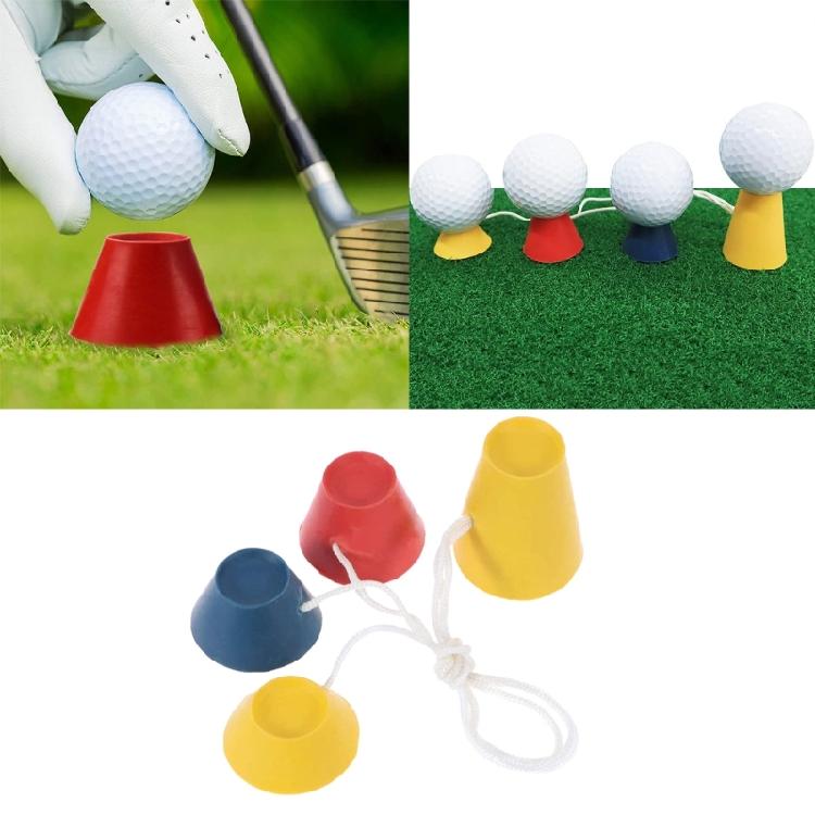 Durability Rubber Golf Tees Golfer Ball Tees Holder Golf Mat Golf Practice Tees for Convenient Outdoor Use