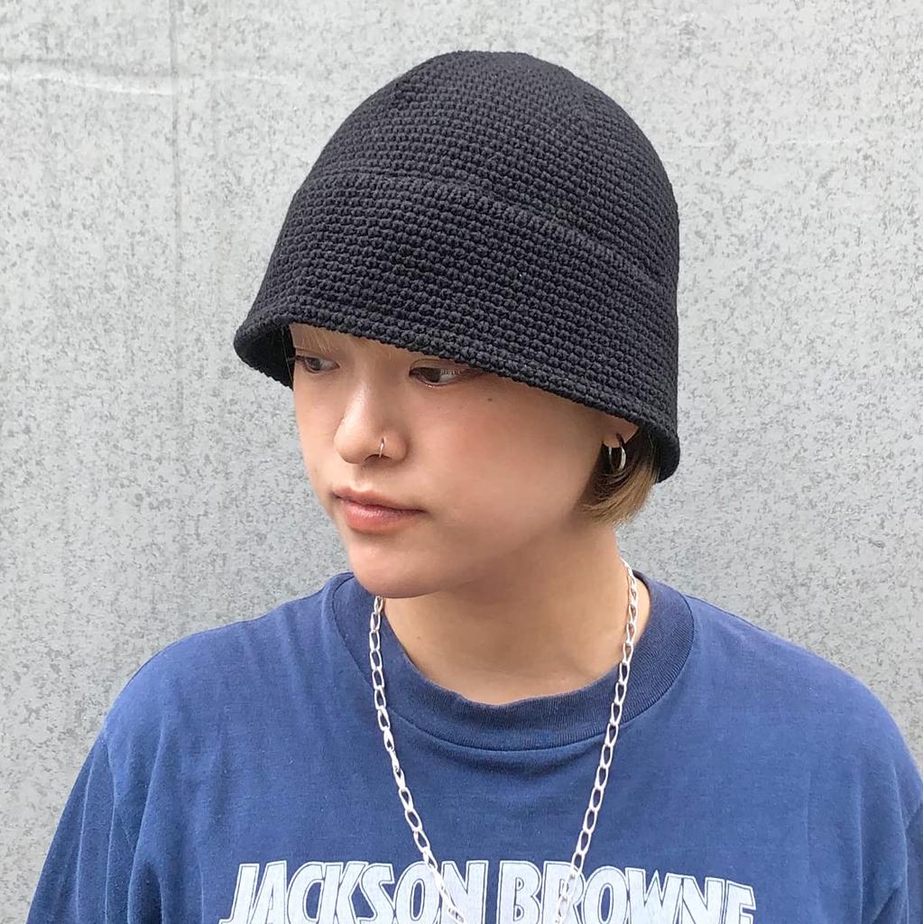 Basic Enchi Knit Sailor Hand Knit Cotton with Black Hat, Washable, Drawcord, Unisex,