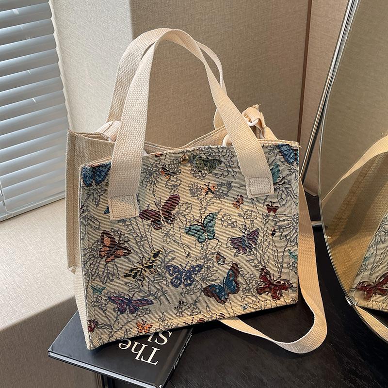 Korean INS Canvas Bag Women's New Trendy and Fashionable Shoulder Bag Women Ins Fashionable and Versatile Handbag