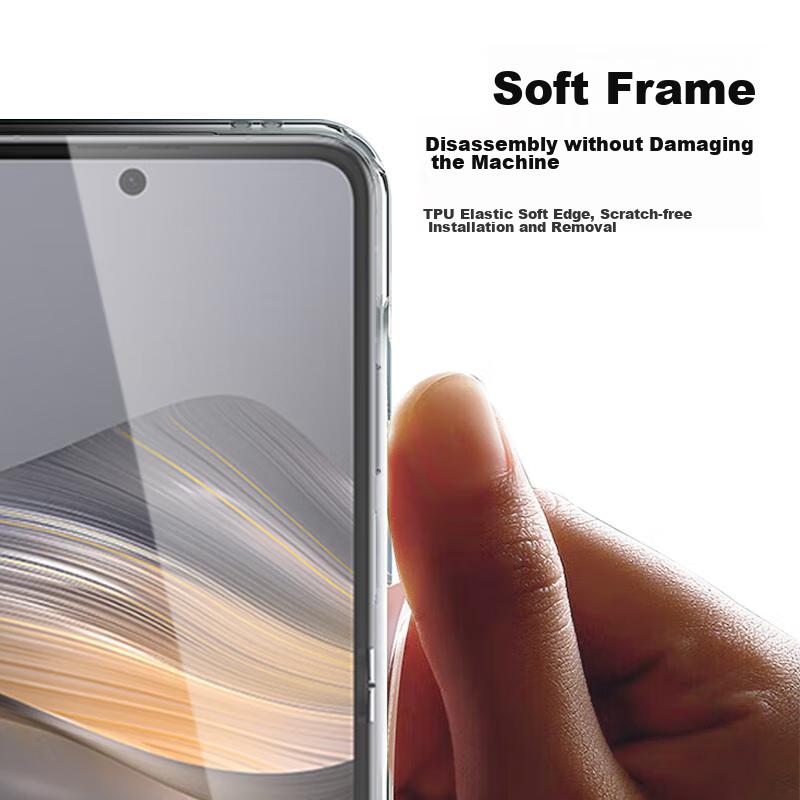 Foldable Phone Case for Huawei Pocket 2, with Skin-Friendly Lens Protection, Transparent Soft Back, Full Coverage Shockproof Edge, Simple Design