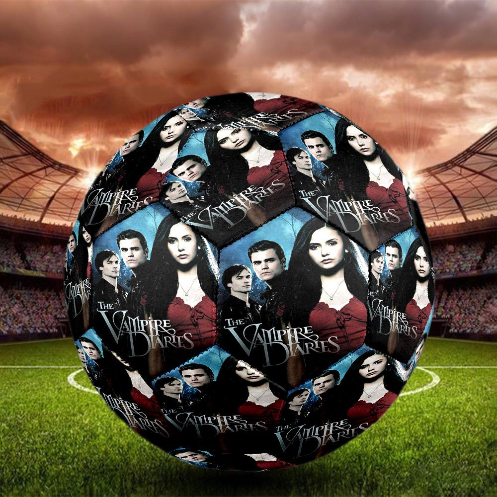 The Vampire Diaries Print Size 5 Soccer Ball, Standard Match Football for Sports Game and Team Practice, Ideal Gift for Soccer Fans