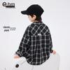 Xiao Xiang Han Mu Boys' Plaid Long-Sleeve Shirt Jacket