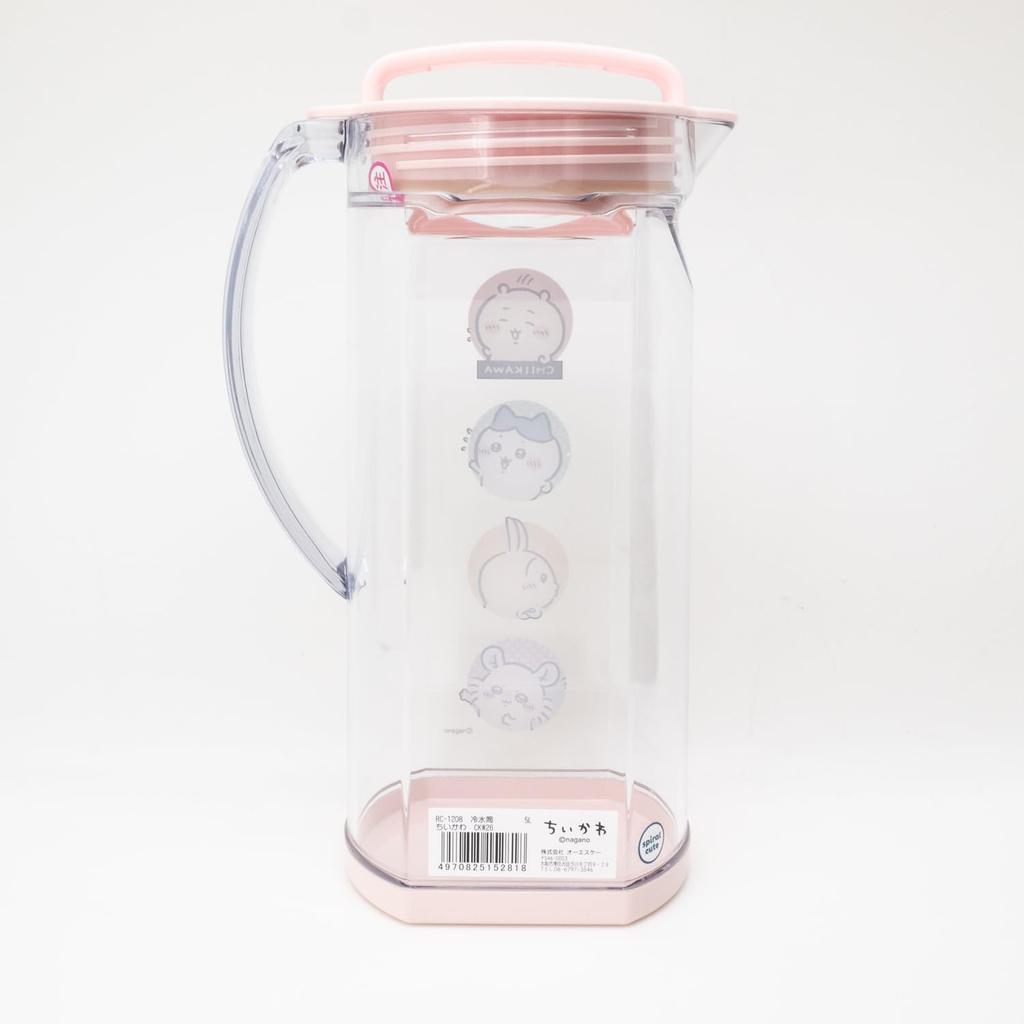 OSK Cold Water Made in CKW26 Pitcher, Vertical/Horizontal, 1.2L, Chiikawa, Jug, Japan, Stain-Resistant, RC-1208